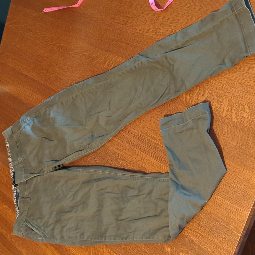 Dictionary green skinny trousers pants size 2/26